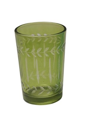 סט כוסות סטריפס שישיה ירוק