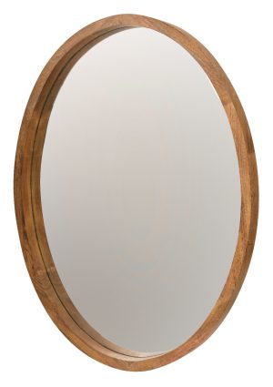 מראה מסגרת עץ אובלית