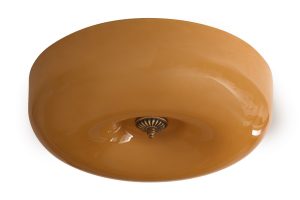 מנורת זכוכית צפה צהובה