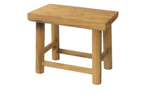 שרפרף רגולר עץ מלבני קטן