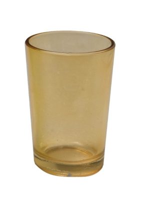 סט כוסות חלק שישיה צהוב