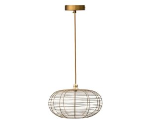 מנורת תלייה ברזל עגולה M