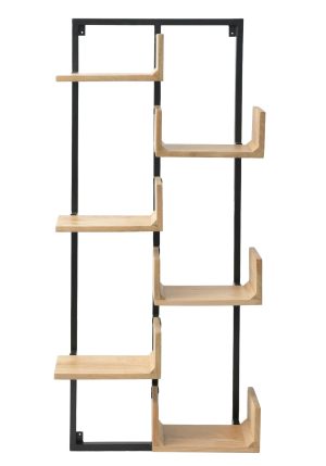 מדף קיר מחולק שישיה