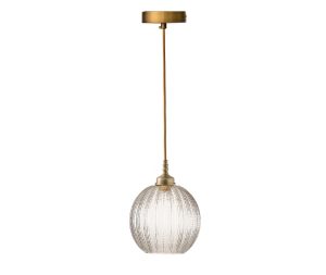 מנורת תלייה זכוכית פסים