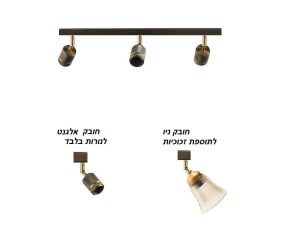 פס מתכוונן שלישיה נחושת