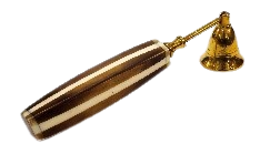 כלי נר עץ פסים