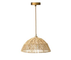 מנורת פעמון מקרמה קרם L