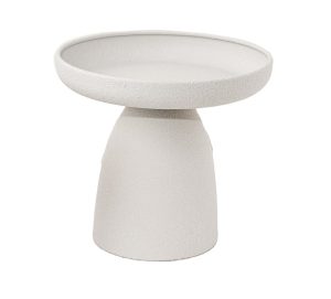 צלחת על רגל L לבן