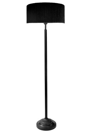 מנורה עומדת סטריפס שחורה+ אהיל שחור