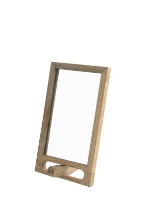 מראה עץ שולחנית מלבנית סנטיאגו