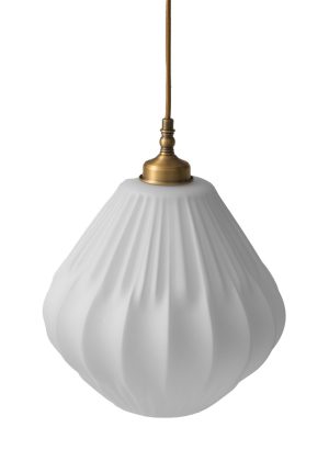 מנורת תלייה זכוכית לבנה 906