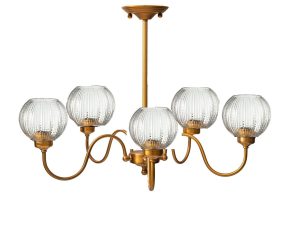 שנדליר חמישיה על מוט נחושת