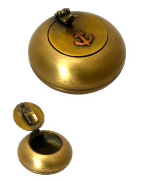 מאפרה+מכסה נחושת