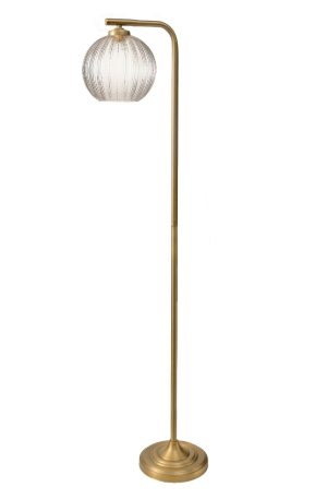 מנורה עומדת פלסימו נחושת + זכוכית 620