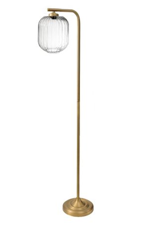 מנורה עומדת פלסימו נחושת + זכוכית 250