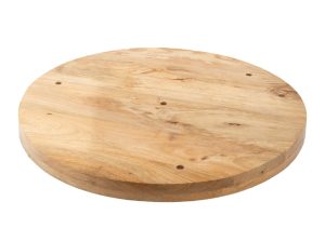 צלחת עץ שלישיה (קוטר 45 )