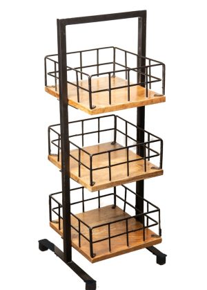 מעמד 3 קומות עץ