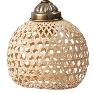 מנורת קש עגולה