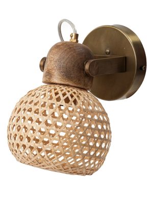 זרוע עץ נחושת + אהיל קש 539