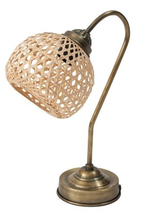 שולחנית ברזל נחושת+ כובע קש