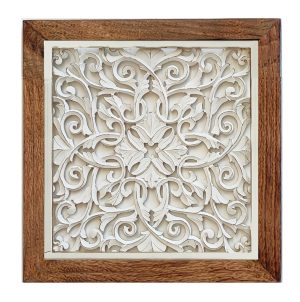 משרביה עץ מרובעת אלדין לבן