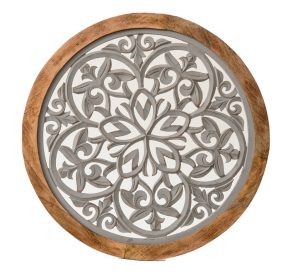 משרביה עץ עגולה רנואר אפור