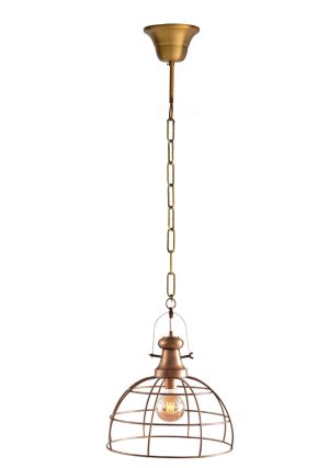 מנורת תלייה ברזל נחושת