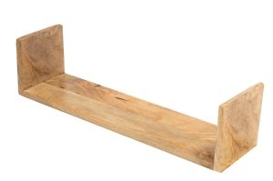 מדף U עץ