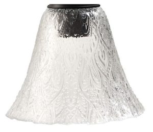 מנורת זכוכית חרוטה