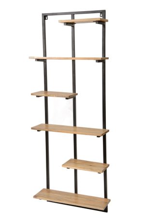 מדף קיר מחולק L