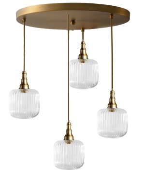 צלחת נחושת + זכוכיות 137