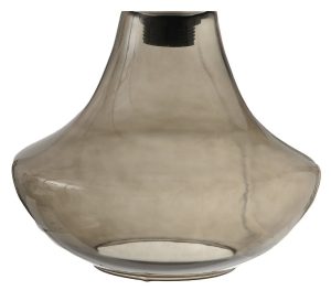 מנורת זכוכית אפורה