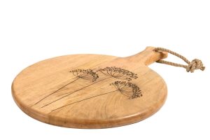 קרש חיתוך עגול חריטה גדול (קוטר 40 )