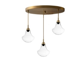 צלחת נחושת+ זכוכיות 220