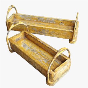 סט מגש עץ גודפור צהוב