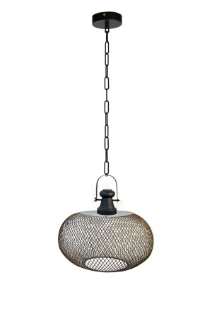 מנורת תלייה ברזל שחור