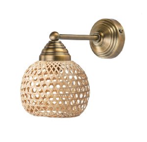 זרוע ישרה דיזיין נחושת+ אהיל קש 539