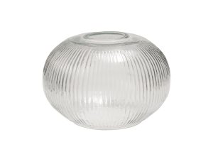 מנורת זכוכית עגולה פסים