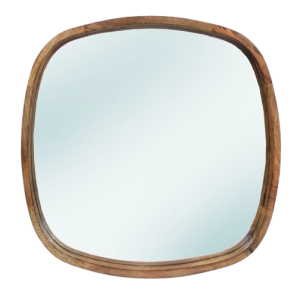 מראה מסגרת עץ מרובעת סקואר