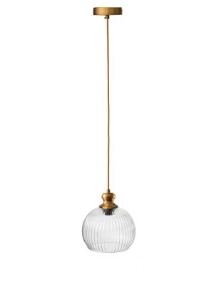 מנורת זכוכית תלויה קוטר 20