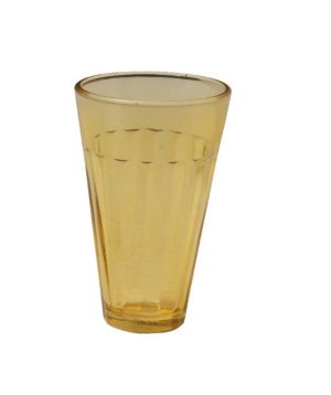 סט כוסות ממוחזרות גבוה שישיה  צהוב