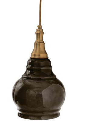 מנורת תלייה זכוכית ירוקה 962