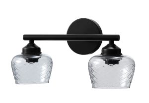 זרוע כפולה ישרה שחורה+ זכוכיות 241