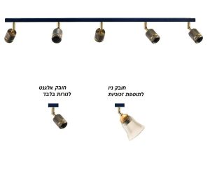 פס מתכוונן חמישיה שחור