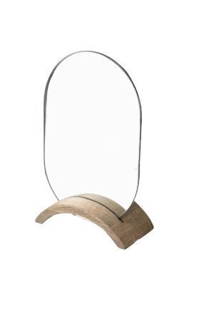 מראה עץ שולחנית אובלית קוסומל