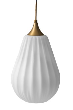 מנורת תלייה זכוכית לבנה 905