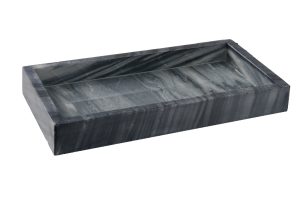 מגש מלבני שיש שחור