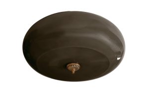 מנורת זכוכית ירוקה צפה