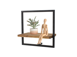 מדף מסגרת 35 שחור