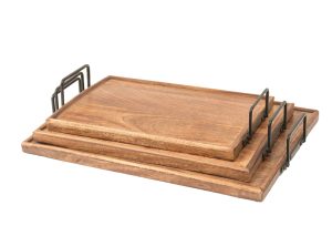 סט מגשים מלבני